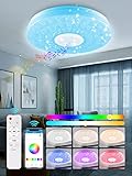 plafon led sobrepor 36w redondo ✨【Amplia gama de aplicaciones】: Plafon Led Techo RGB tiene un diámetro de 28CM y es adecuado para una habitación completa de 15-25m². Lampara Led Techo es apta para salón, dormitorio, cocina, salón, lavadero, porche exterior, garaje, pasillo, etc. las lamparas de techo modernas son adecuadas para diferentes estilos de decoración.