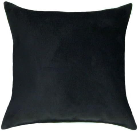 black suede pillows