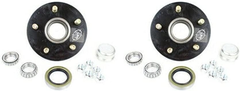 SOUTHWEST WHEEL Pre-Greased 5-Hole, 4.5" Bolt Circle Idler Hub for 2,000 lb. Axles (BT9 Spindle) for 1 1/16" Spindle That uses L44649 Trailer Bearings