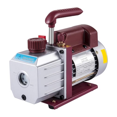 Bomba de vacío, Bomba de vacío 4,5 CFM HVAC paletas rotativas una etapa 1/3 HP PA Refrigerante aire acondicionado última generación