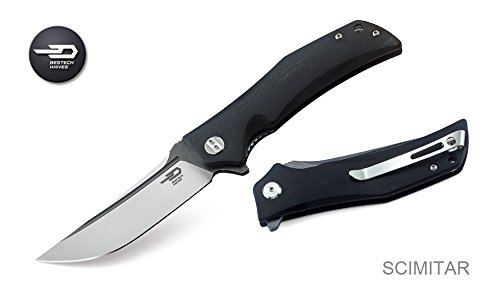 Bestech Knife Bg05A Folder 3.75 In Plain Blade G10 Handle Hunting-Folding-Knives, Black, Multi #TOP1