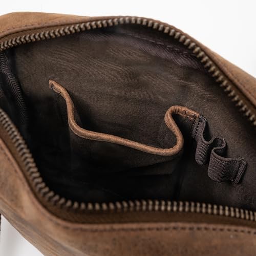 Berliner Bags Torba na ramię premium Tom ze skóry Buff Hunter, mała torba na ramię dla mężczyzn
