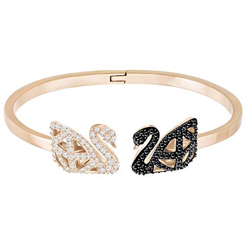 Swarovski Bracciale rigido Facet Swan, multicolore, Mix di placcature