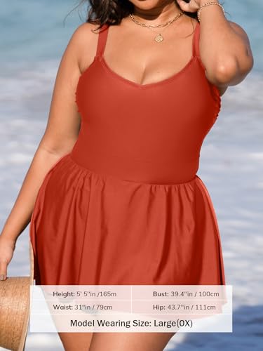 Vestido de baño Talla Grande CUPSHE con vuelo para lucir tus curvas con orgullo 5