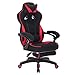 WOLTU Racing Sillas de Escritorio Tela Gaming Silla de Oficina Ergonómica Silla de Ordenador Taburete Giratoria de Oficina con Ruedas Silla de Escritoroio Rojo BS83rt