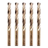 LU&MN M35 Cobalt HSS Jobber Length Twist Drill Bit with Straight Shank, Heavy...