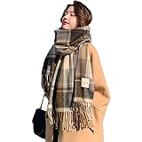 マフラー レディース カシミヤ タッチ 大判 ストール メンズ キッズ 厚手 大きいサイズ 無地 かわいい ストール 防寒 ブラック グレー ブランケット シンプル 冬 春 着物 羽織 ひざ掛け チェック柄