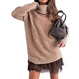 Col roulé douillet : le pull à col roulé de l'ensemble pour femme procure chaleur et confort pendant les saisons plus fraîches. Grâce à la coupe ample au niveau du cou, l'ensemble est agréable à porter et élégant.