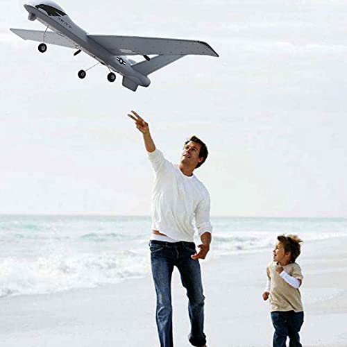 Ycco RC Flugzeug 20 Minuten Flugzeit Segelflugzeug Spielzeugflugzeug mit LED 2.4G Starrflügel-Fernbedienung Handwurfspannweite Kinder RC Jet Flugzeugschaum für 7-12 Jahre alte Kinderspielzeuggeschenk Cover