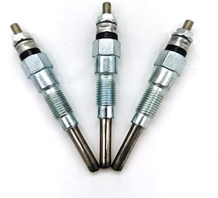 3PCS Glow Plug 16851-65510 16851-65512 for Kubota B1700D B21 B2100D B2400D B2410HSD B2410HSDB B2410HSE B26 B3030HSDC B3030HSDCC B7400HSD BX2230D BX2350D BX2360 BX24D BX25