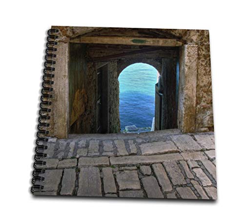 3dRose db_82671_2 Arched Walkway framing Adriatic Sea, Rovigno, Croatia-EU32 AJE0108-Adam Jones-Memory Book, 12 by 12"