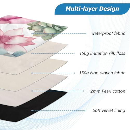 Funda para laptop 13-14 pulgadas con diseño floral multicolor miniatura 4