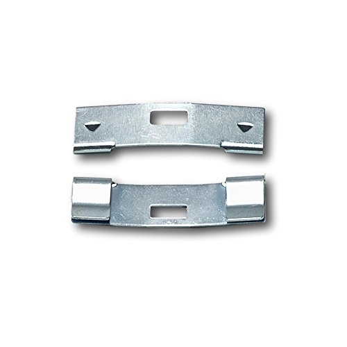 GMA Group Vertical Blind Repair Clips with Curved Vane Saver for Window Blinds, Fixes Broken Tabs and Window Blinds Replacement Slats (Silver(Zinc), 15 Pack)