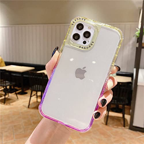 Coque iPhone 13 antichoc transparente et étui dégradé protecteur pour gamme Apple