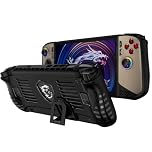 JYGamhanbil Protective Case for MSI Claw 8 AI+ A2VM 8" PC Gaming Handheld 2025,MSI Claw 8 AI+ TPU Grip Cover Back Shell Accessories with Ergonomic Grip & Kickstand(Black)
