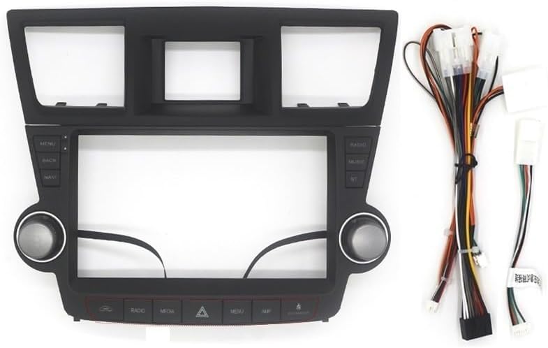 9/10 Inch Car Radio Frame Kit Compatible with Highlander 2008-2013 Audio Stereo Dash Panel Mounting Center Console Holder Bezel(10.1 inch,Model B)