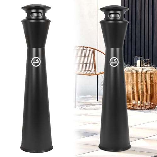 RDUIGT Trash Ash Receptacle Outdoor with Removable Inner Barrel, Standing Trash Can, 43.3