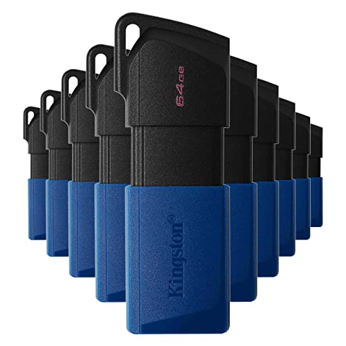 Memorias Usb, Personal Computer PSA Kit de 10 Memorias USB Kingston DTXM/64GB 3.1 En 1 Exodia M Permite Transferencias Rápidas El Diseño De Tapa Móvil Protege El Conector USB COMPUTO Y...