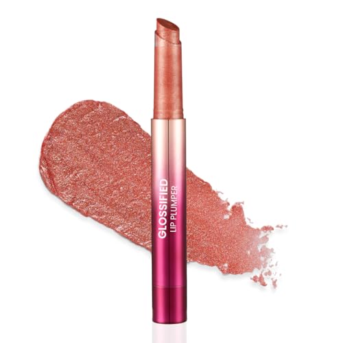 Image of Typsy Beauty Glossified Lip Plumer- Seoulmate with Shimmer | 3-in-1 | Hydrating & Nourishing Lip Balm | Instant Fullness with Lip Plumper | High Shine Lip Gloss | Formulated In Korea | 2.6gm