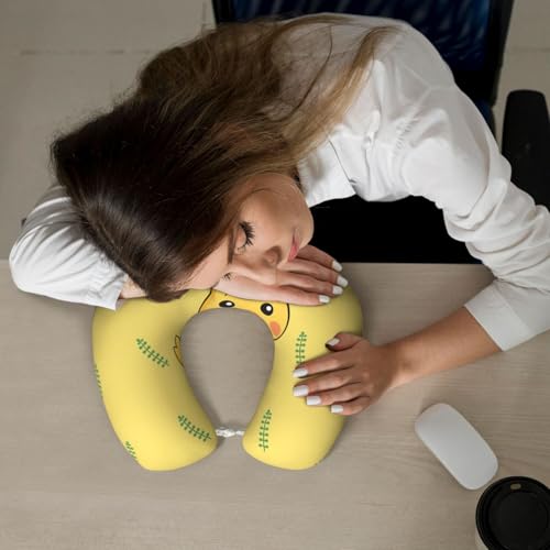 Almohada de viaje de espuma viscoelástica en forma de U miniatura 6