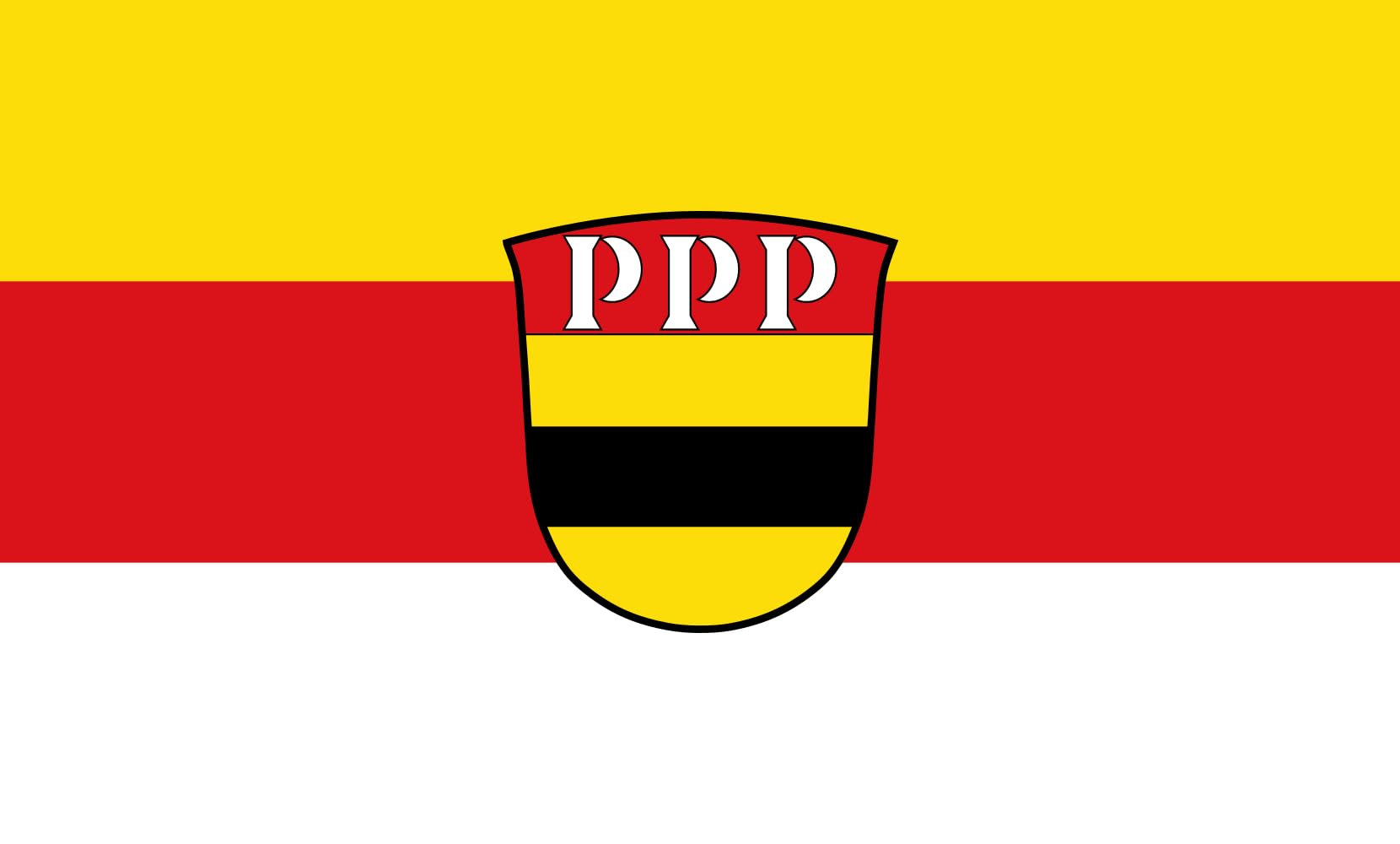 Drapeau Large Kammeltal horizontal 90x150cm pour mât et pavoisement public