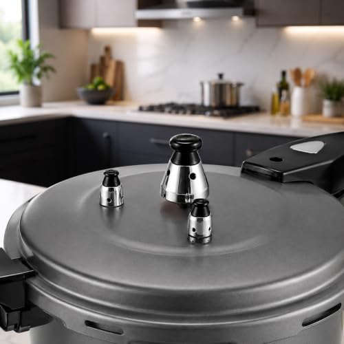 Image of Barton 7.4 Quart Stovetop Pressure Cooker, Titanium Finish Aluminum Pressure Canner with Safety Release Valve, Fast Cooking Pot for Meat, Soup, Beans & Vegetables, 7.4 QT