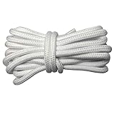Round Shoealces Shoe Laces Shoestrings of Polester White 31.5Inch
