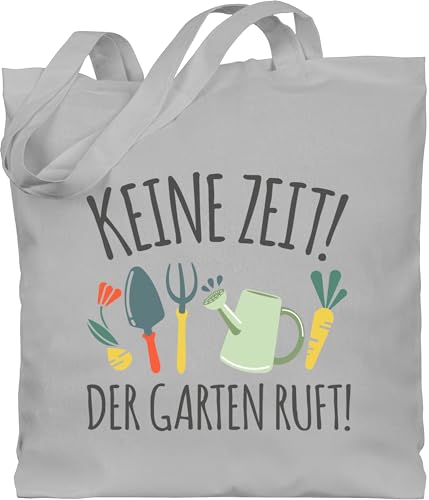 Shirtracer Baumwolltasche - Hobby Outfit - Keine Zeit Der Garten ruft I Geschenk Gärtner I Hobbygärtner I Gartenliebhaber - Unisize - Hellgrau - garten-geschenke garden stoffbeutel Shirtracer Baumwolltasche - Hobby Outfit - Keine Zeit Der Garten ruft I Geschenk Gärtner I Hobbygärtner I Gartenliebhaber - Unisize - Hellgrau - garten-geschenke garden stoffbeutel