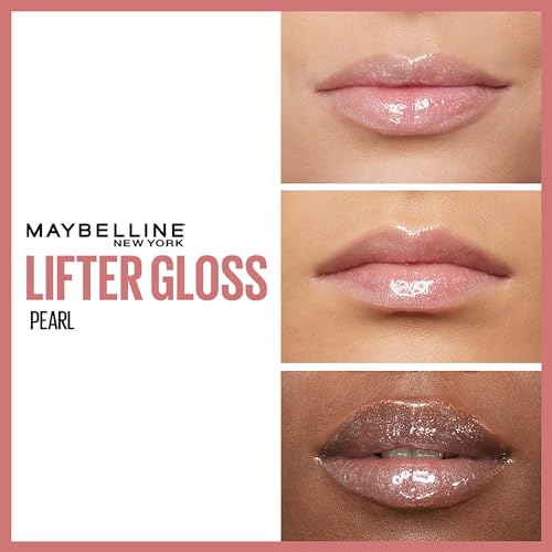Image of Maybelline New York Lifter Gloss, Pearl | Hydrating, Tinted Lip Gloss With Hyaluronic Acid | Non-Sticky Formula