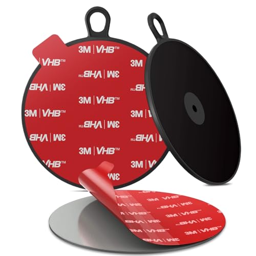 Dashboard Pad Mounting Disk for Suction Cup, 3.75” Large Plastic