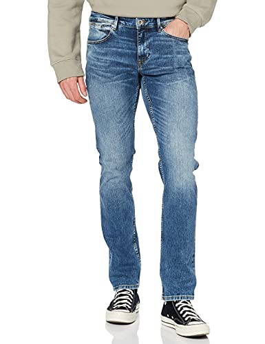 Cross Jeans Dylan Jean Droit, Bleu (Mid Blue Used 102), W32/L36 (Taille Fabricant: 32/36) Homme