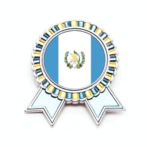 Broche drapeau national du Guatemala médaille en métal taille M insigne amérique du nord