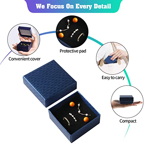 Viktorwan 24 Assorted Jewelry Gifts Boxes For Rings, Pendants, Earring, Necklaces, Cardboard Boxes With Padding For Christmas, Birthday, Anniversaries,Valentine’s Day, Mother’s Day And Other Festivals #TOP2