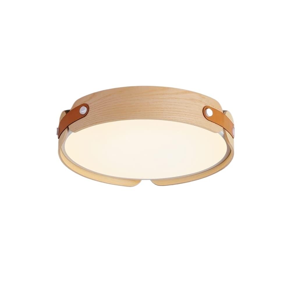 Plafonnier scandinave en bois pour salon et chambre moderne japandi