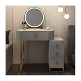 Coiffeuse mobile : cette coiffeuse compacte est parfaite pour les petits espaces. Dotée d'une armoire latérale polyvalente, elle s'adapte à vos besoins, que ce soit dans un coin confortable ou une pièce spacieuse. Le design séparé de l'armoire latérale et de la table permet un arrangement flexible, vous donnant la possibilité de personnaliser votre espace sans effort. Idéal pour la vie moderne