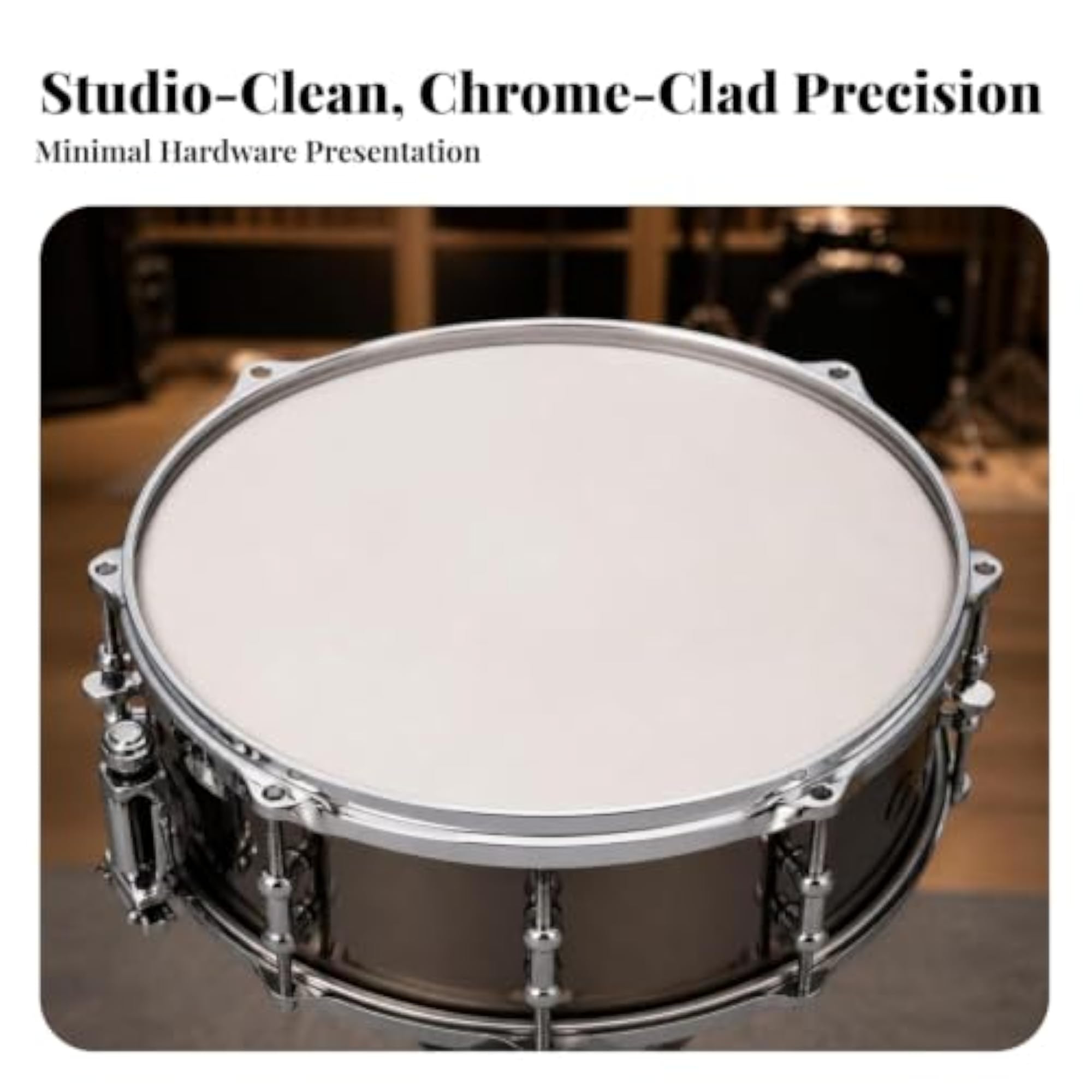 Chrome-Plated 14 Inch Drum Hoop Polished Metal Drum Hoop