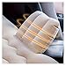 jtymx Beige Portable SUV Inflatable Car Bed - Durable Multi-Functional Rectangular PVC Velvet Air Cushion - Ideal for Camping, Picnics,