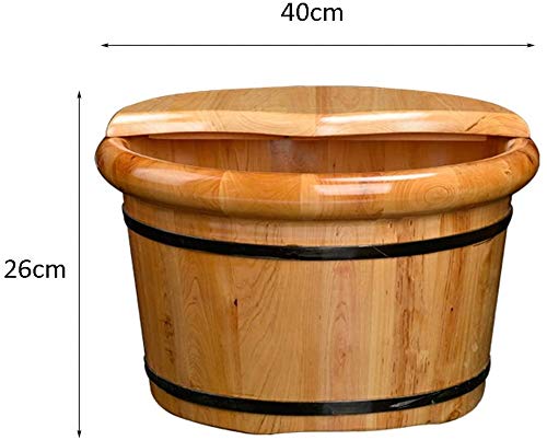 Spa de pies de madera maciza con tapa miniatura 2