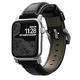 Nomad Traditional Strap for Apple Watch 44mm/42mm | Shell Cordovan Horween Leather | Silver Hardware
