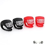 Kinderwagen licht Silikon 4 Stück Kinderwagenlicht, Wasserdichte LED Silikonleuchten mit mit heller LED und 2Leuchtfunktionen