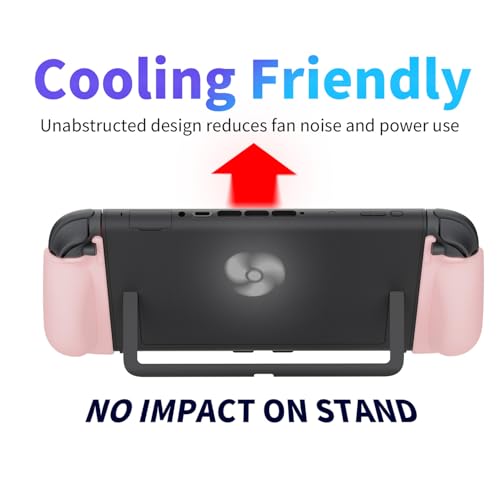Image of MystiForge Split Grips for Nintendo Switch 2 Joycon 2 - Ergonomic, Anti-Slip TPU, Quick Release & Lightweight (Pink)