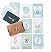 Cartes étapes - Bleu | Lot de 16 Cartes - de la Naissance à 1 an | Cartes Semaine, Mois et 1ère année | Boite Cadeau Offerte | Cadeau de Naissance, Cartes étapes garçon, Souvenir bébé