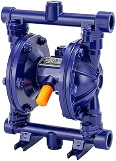 Heavy Duty Air-operated Double Diaphragm Pump Cast iron Double Diaphragm Transfer Pump 12GPM 115PSI 1/2" Inlet/Outlet For Diesel Kerosene Grease Oil