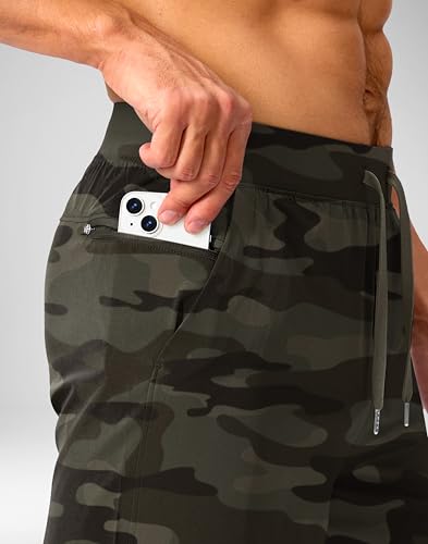 Image of Soothfeel Men's Running Shorts with Zipper Pockets 9 inch / 7 inch / 5 inch Quick Dry Eight Basketball Gym Workout Athletic Shorts