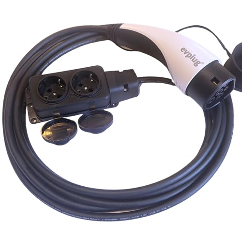 EVPLUG® Cable de Descarga para Coches Eléctricos V2L MG EV (T2 | 5m | 3.6kW | 16A)