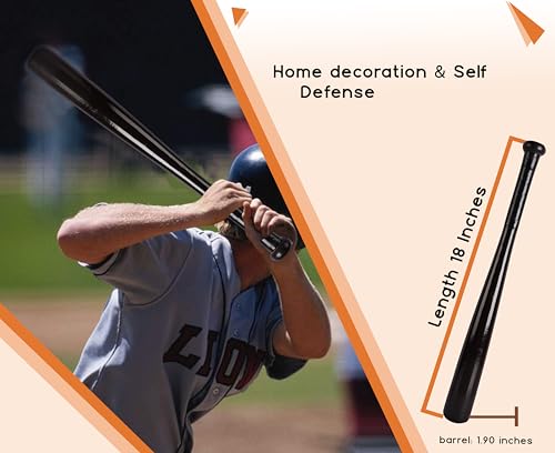 Maple Wood 18 inch Baseball Bat Self-Defense Softball Bat Home Defense Lightweight for Youth & Adult in 10-oz - only for Self Defense & Home - Thumbnail 3