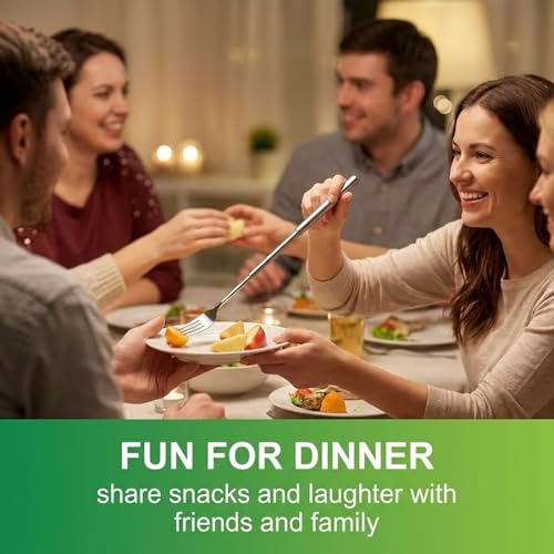 AEUXZA 1 Stück Teleskopgabel Ausziehbar aus Edelstahl 304, Lange Gabel zum Ausziehen (22-64 cm), Lustiger Scherzartikel & BBQ Gabel für Marshmallows, Würstchen & Diebstahl vom Teller
