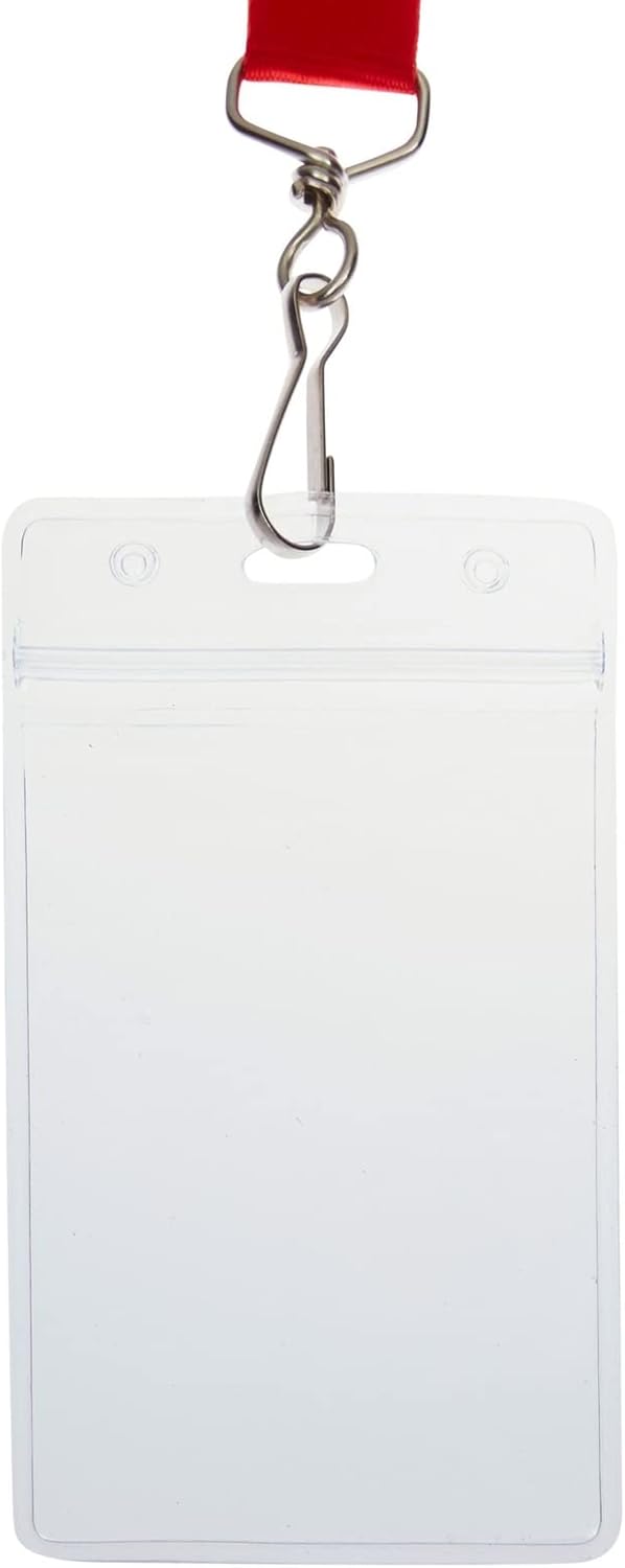 Juvale Lanyards for ID Badges - 6 Assorted Colors, 36 Inches, 24 Count - Polyester with Clear Badge Holder & Secure Clasp for School Supplies, Name Tags & Hall Passes - Image 8