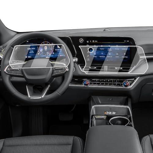 2026 Chevy Equinox Screen Protector - 2 Pcs 11.3-Inch Navigation+11-Inch Dashboard Tempered Glass Screen Protector For 2025-2026 Equinox(LT/RS/ACTIVE) Accessories - 9H Hardness HD Anti Fingerprints