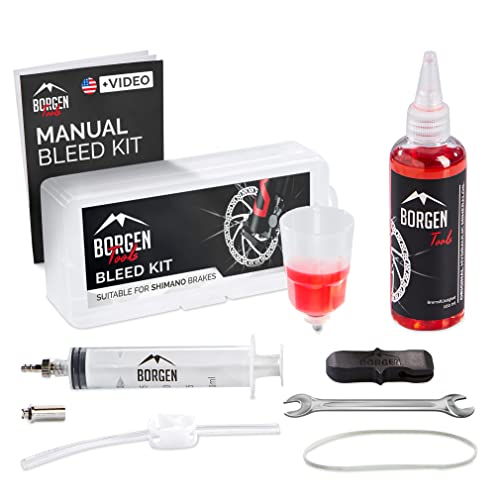 Borgen Bike Brake Bleed Kit for Shimano Hydraulic Disc Brakes I...